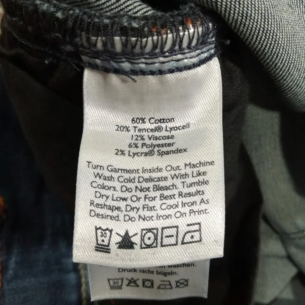 Eddie Bauer Slightly‎ Curvy Skinny Jeans Womens 10 Dark Wash Denim Stretch Pants